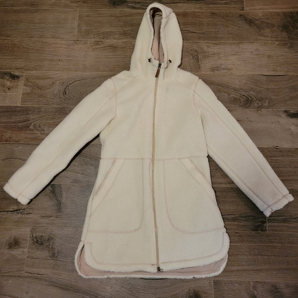 Gerry Weber Jackets & Blazers - GERRY Womans Cream Fleece Parka Size Small